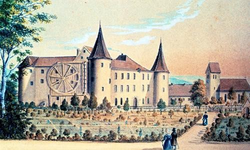 Oberes Schloss - erste Maschinenfabrik Badens