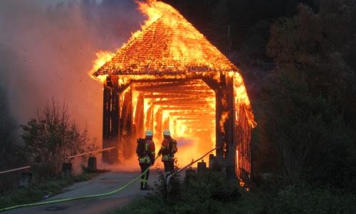 Brand Holzbrücke Brand Holzbrücke Zimmern 06.09.2015