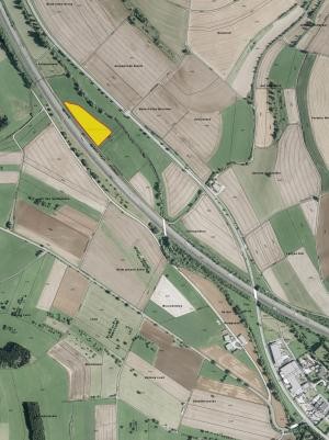 Planausschnitt zur öffentlichen Bekanntmachung über die öffentliche Auslegung zum Flächennutzungsplan Solarpark Geisingen