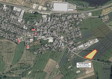 Lageplan 2. Änderung des Flächennutzungsplans für den Bereich Ferien auf dem Bauernhof Gemarkung Gutmadingen