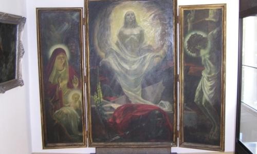 Heimatmuseum ehem. Kloster Amtenhausen Altarbild "Maria Hilf"